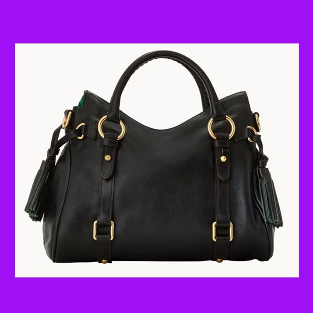 Dooney & Bourke Florentine Satchel - Weathered Black (New w Tags)